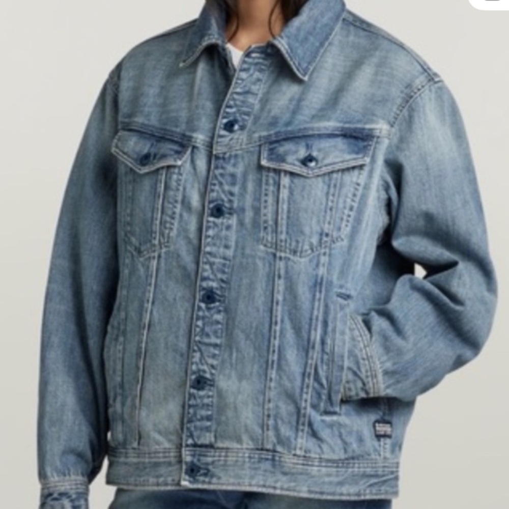 G-Star Denim Jacket in Sun-Faded Blue